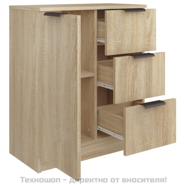 Сайдборд, сонома дъб, 60x30x70 см, инженерно дърво