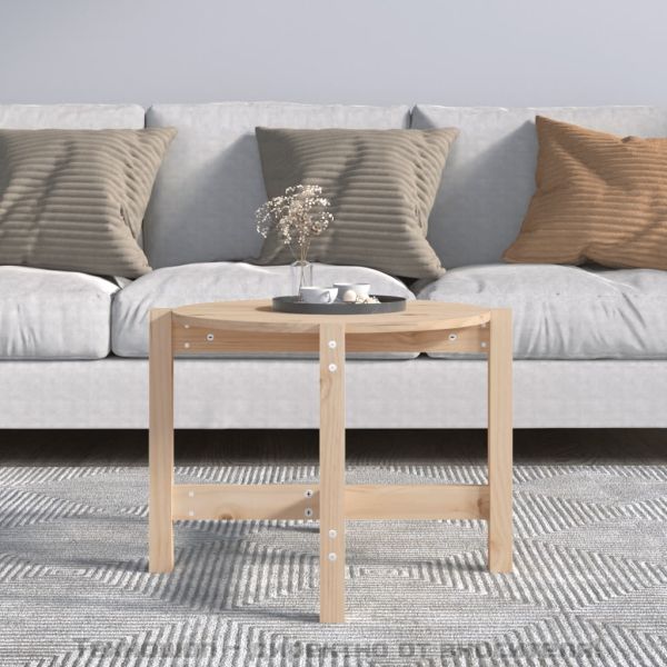 Кафе маса, Ø 62,5x45 см, борово дърво масив