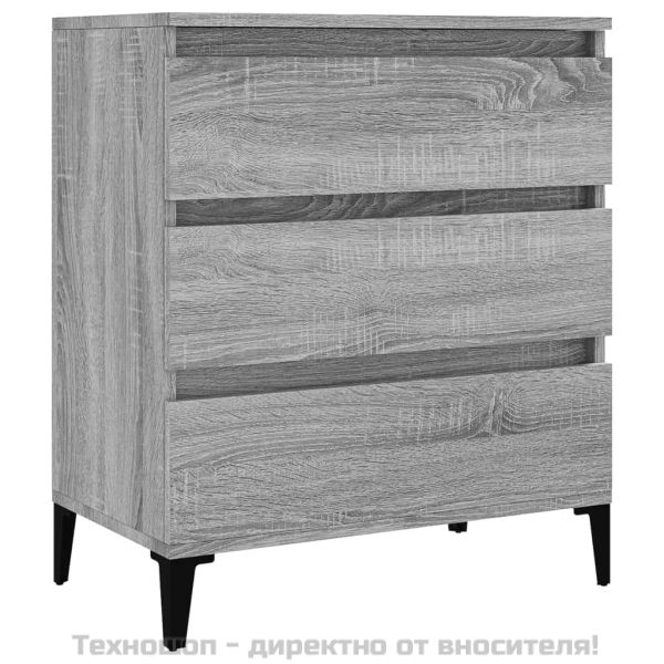 Сайдборд, сив сонома, 60x35x70 см, инженерно дърво