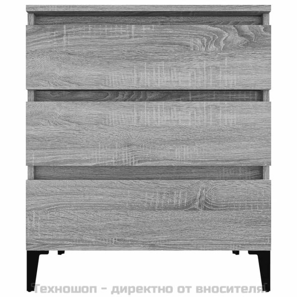 Сайдборд, сив сонома, 60x35x70 см, инженерно дърво