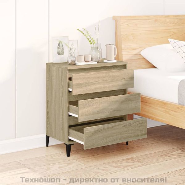 Сайдборд, дъб сонома, 60x35x70 см, инженерно дърво