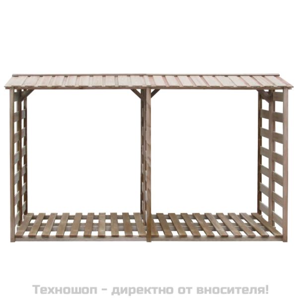 Навес за дърва за огрев, 300x90x176 cм, импрегниран бор