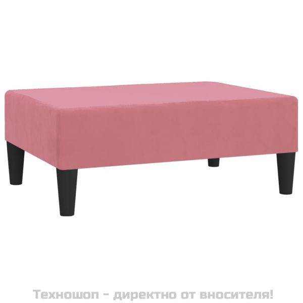 Табуретка, розова, 78x56x32 см, кадифе