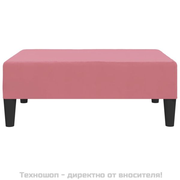 Табуретка, розова, 78x56x32 см, кадифе