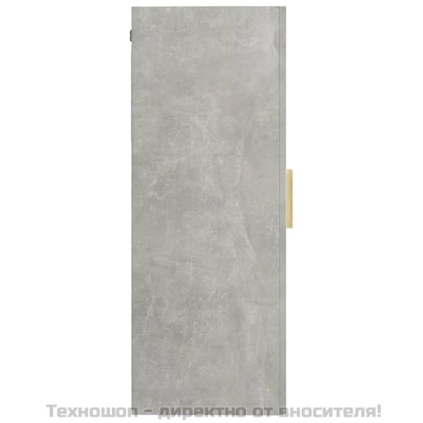 Окачен стенен шкаф, бетонно сиво, 69,5x34x90 см