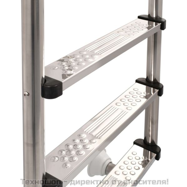 Стълба за басейн с 3 стъпала, неръждаема стомана 304, 120 см