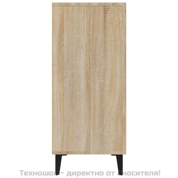 Сайдборд, дъб сонома, 90x34x80 см, инженерно дърво