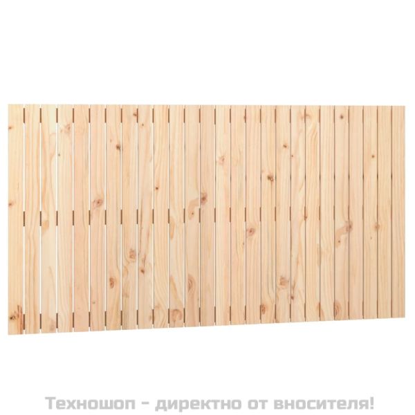 Стенна табла за спалня, 166x3x90 см, борово дърво масив