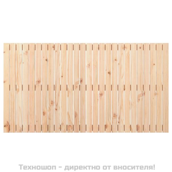 Стенна табла за спалня, 166x3x90 см, борово дърво масив