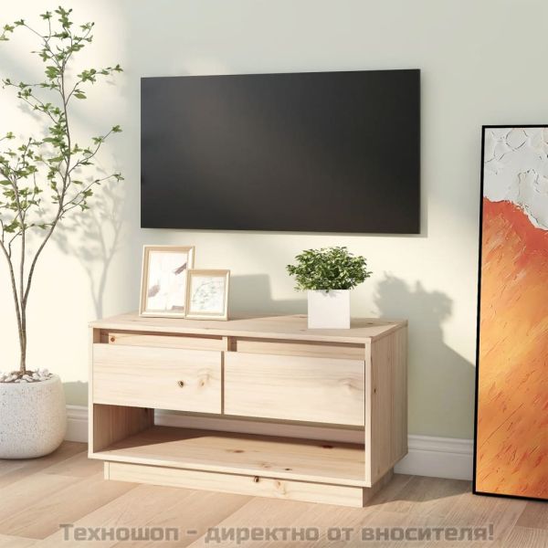 ТВ шкаф, 74x34x40 см, бор масив