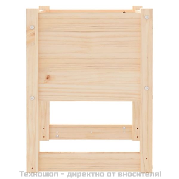 Плантери, 2 бр, 40x40x52,5 см, борово дърво масив