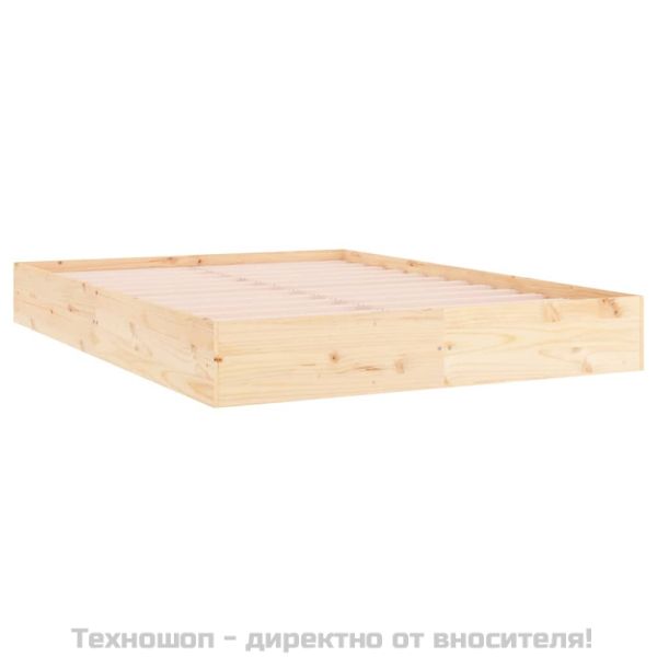 Рамка за легло, дърво масив, 150x200 cм, King Size