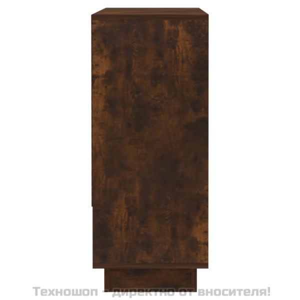 Сайдборд, опушен дъб, 97x31x75 см, инженерно дърво