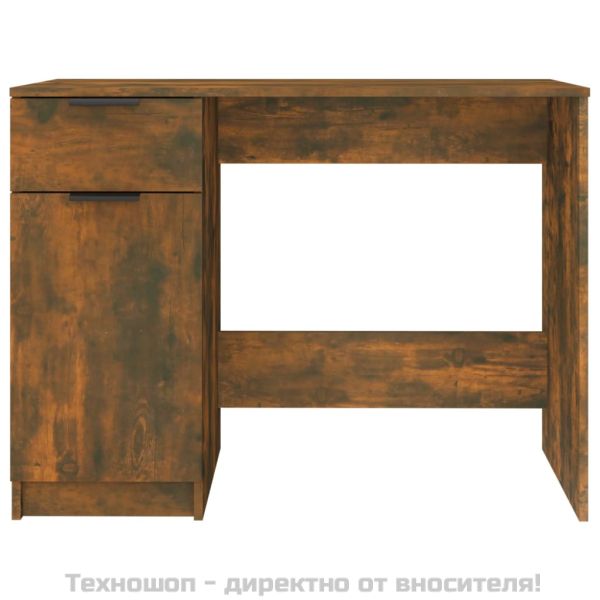 Бюро, опушен дъб, 100x50x75 см, инженерно дърво