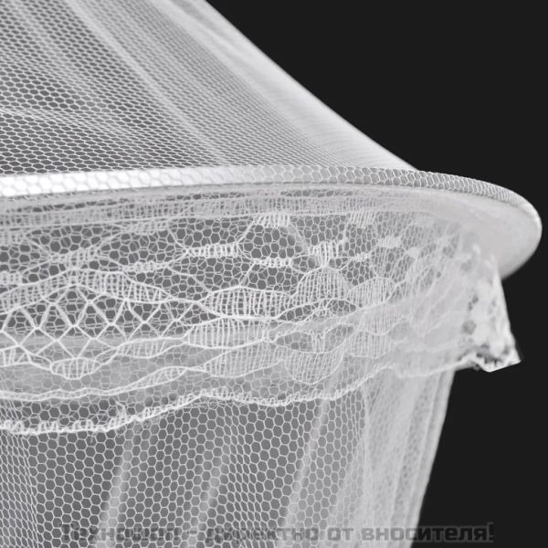 Мрежа против комари за легло, 2 бр, кръгла, 56x325x230 см