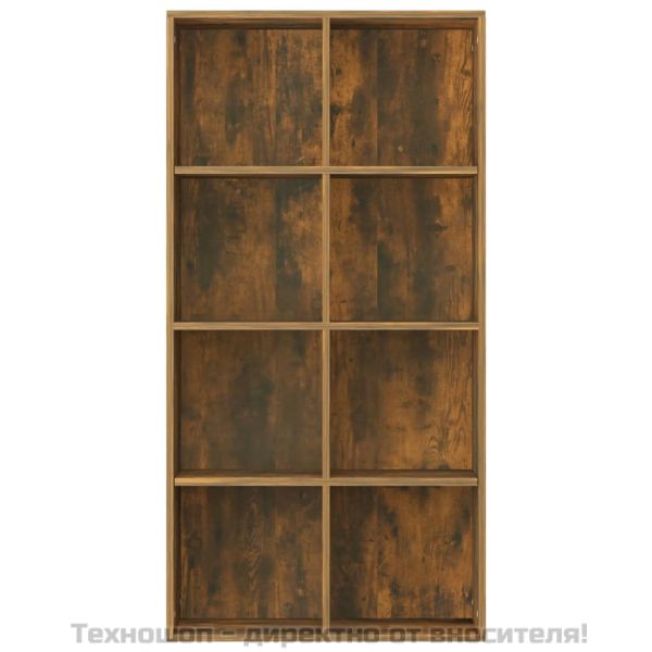 Библиотека/бюфет, опушен дъб, 66x30x130 см, инженерно дърво