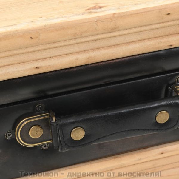 Нощно шкафче, чам масив, 43x38x50 см