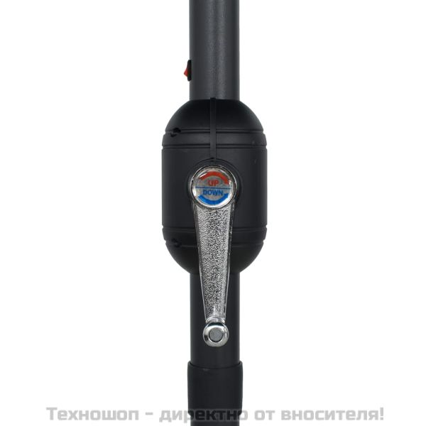 Градински чадър с LED светлини и алуминиев прът 270 см антрацит