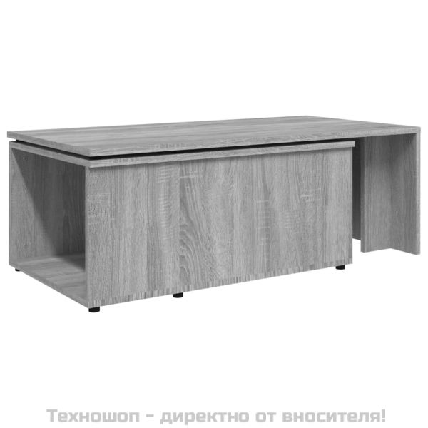 Кафе маса, сив сонома, 150x50x35 см, инженерно дърво