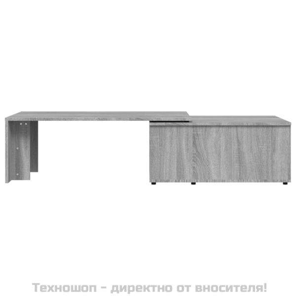 Кафе маса, сив сонома, 150x50x35 см, инженерно дърво