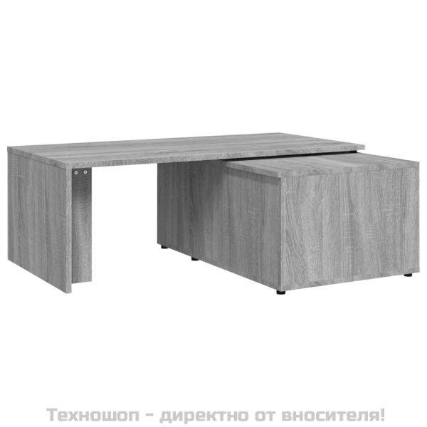 Кафе маса, сив сонома, 150x50x35 см, инженерно дърво