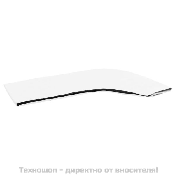 Тента за лодка, 4 дъги, бяла, 243x(230-244)x137 см
