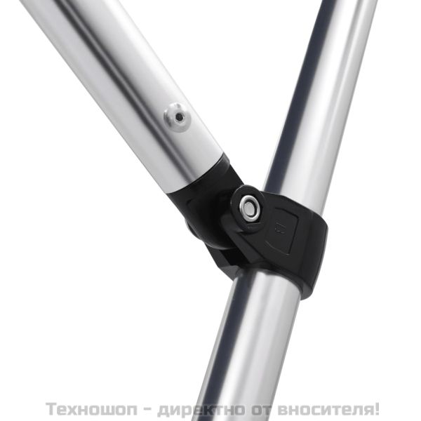 Тента за лодка, 4 дъги, синя, 243x210x137 см