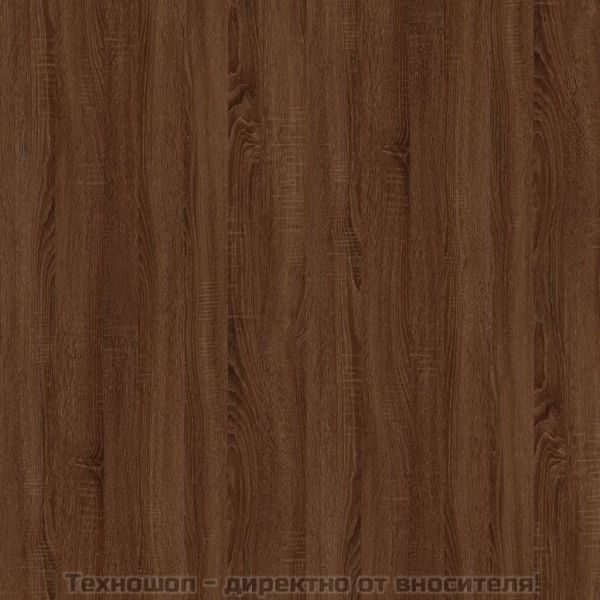 Библиотека на 3 нива, кафяв дъб, 40x24x109 см, инженерно дърво