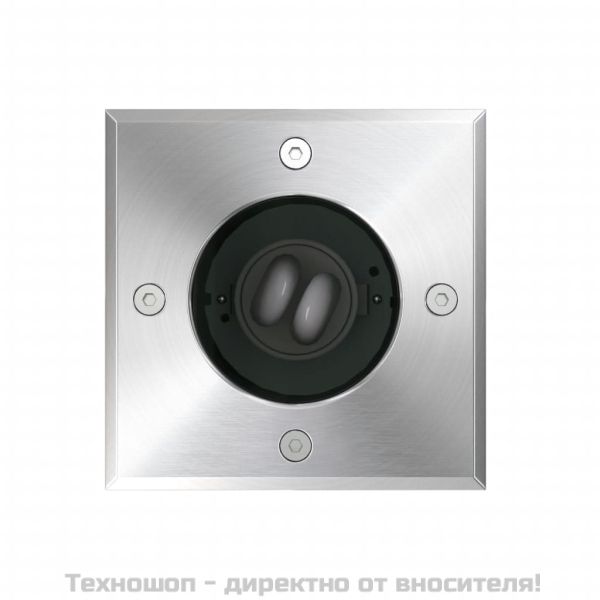 Градински осветители за вграждане в земя, 3 бр, квадратни