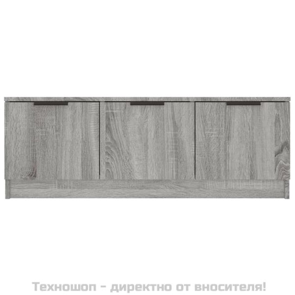 ТВ шкаф, сив сонома, 102x35x36,5 см, инженерно дърво