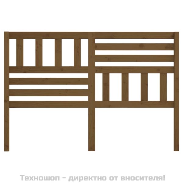 Горна табла за легло, меденокафява, 156x4x100 см, бор масив