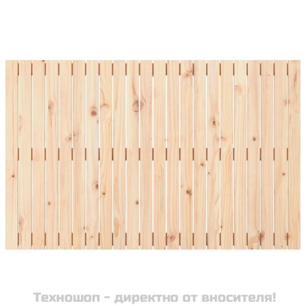 Стенна табла за спалня, 140x3x90 см, борово дърво масив
