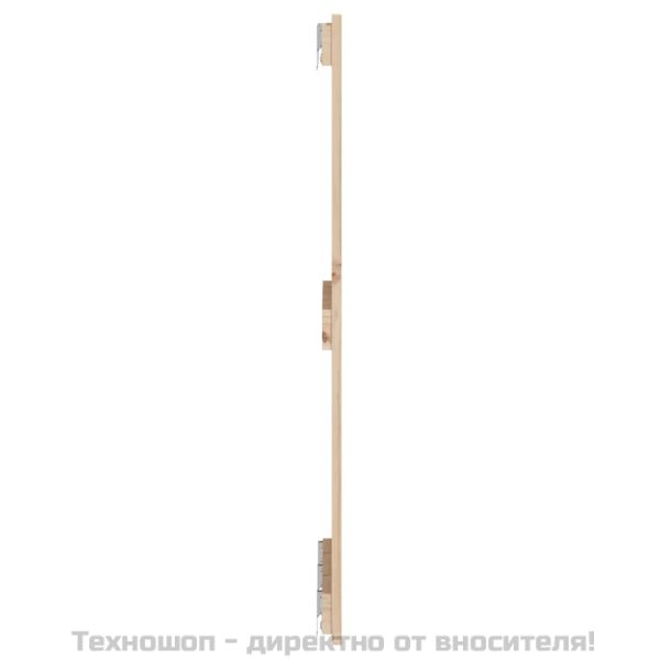 Стенна табла за спалня, 140x3x90 см, борово дърво масив