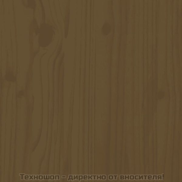 Стенна табла за спалня, меденокафява, 140x3x60 см, бор масив