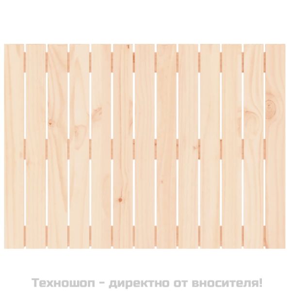 Стенна табла за спалня, 82,5x3x60 см, борово дърво масив