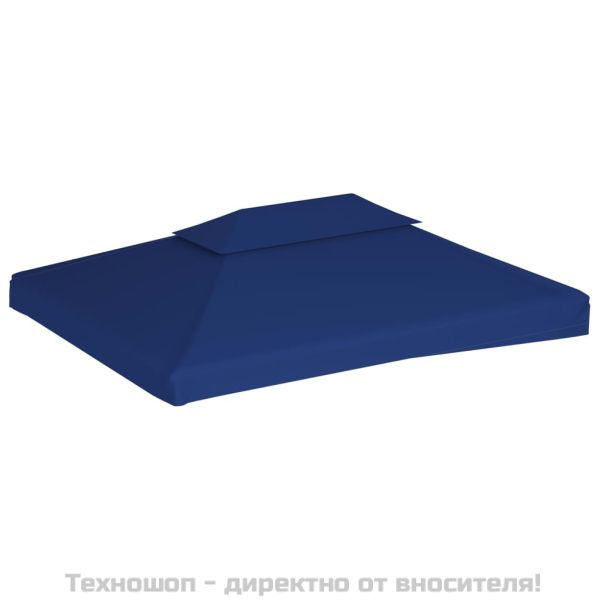 Двоен покрив за шатра, 310 г/м², 4x3 м, син
