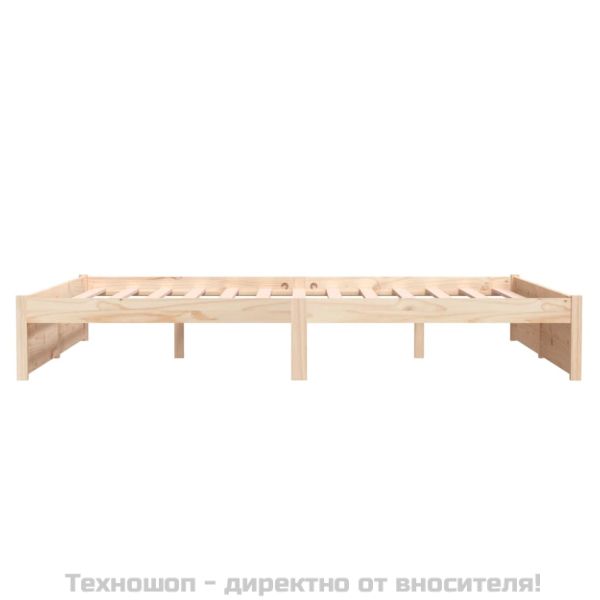 Рамка за легло, дърво масив, 150x200 cм, King Size