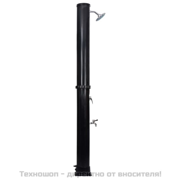 Външен соларен душ с душ слушалка и кран 40 л