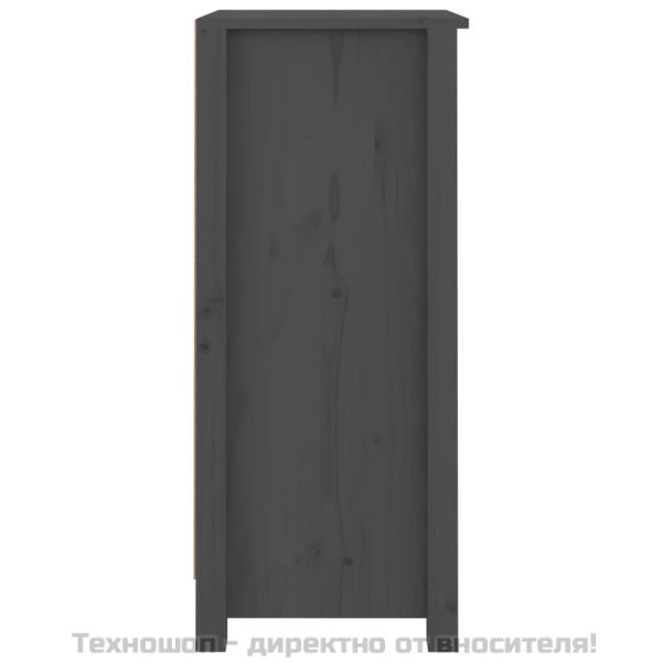 Сайдборди, 2 бр, черни, 40x35x80 см, бор масив