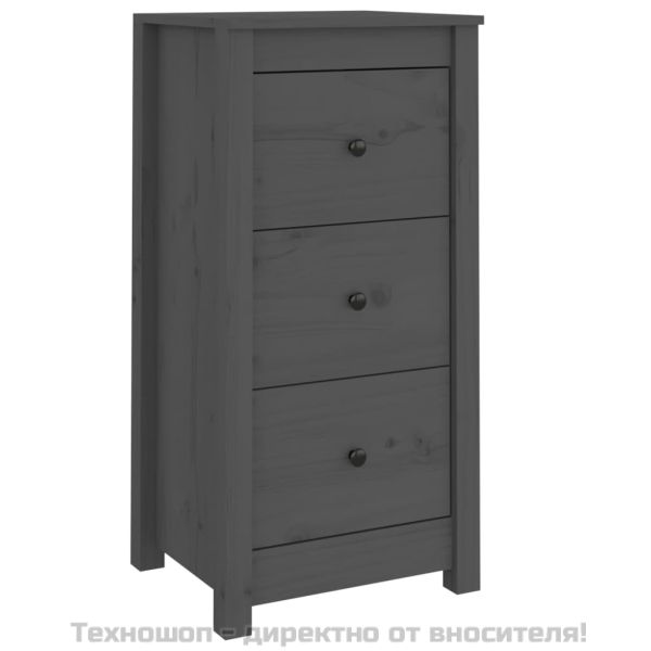 Сайдборди, 2 бр, черни, 40x35x80 см, бор масив