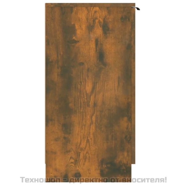 Шкаф за обувки, опушен дъб, 59x35x70 см, инженерно дърво