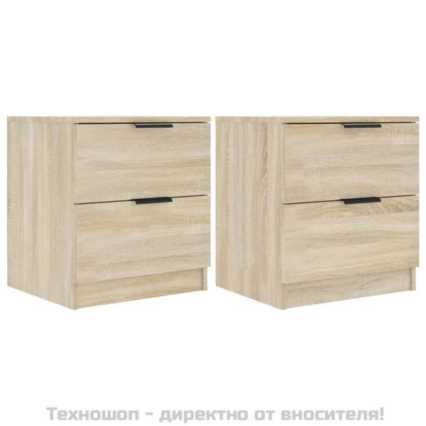 Нощни шкафчета, 2 бр, сонома дъб, инженерно дърво