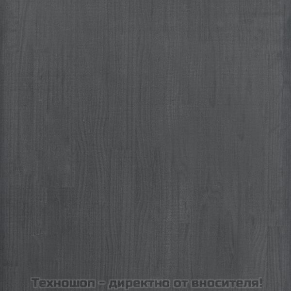 Етажерка, сива, 60x30x210 см, борово дърво масив