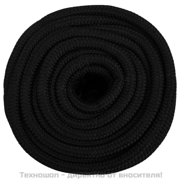 Работно въже черно 18 мм 100 м полиестер