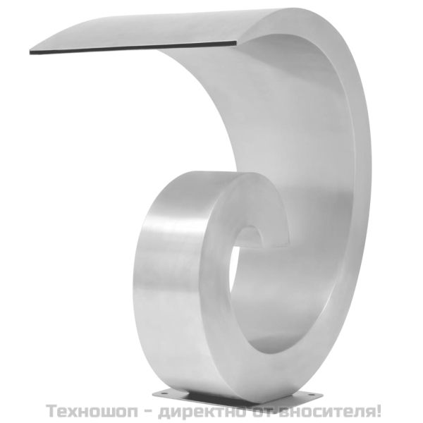 Фонтан за басейни, неръждаема стомана, 50x30x53 см, сребро