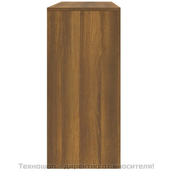 Конзолна маса, кафяв дъб, 100x35x76,5 см, инженерно дърво