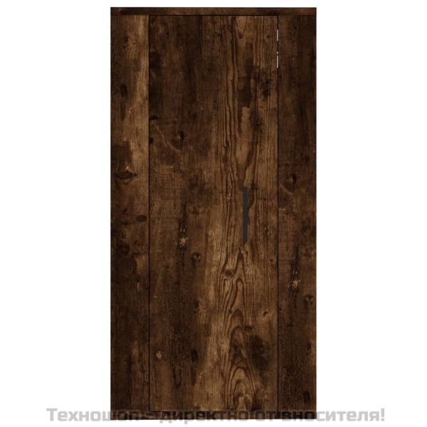 ТВ шкаф за стенен монтаж, опушен дъб, 40x34,5x80 см