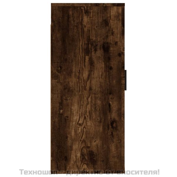 ТВ шкаф за стенен монтаж, опушен дъб, 40x34,5x80 см