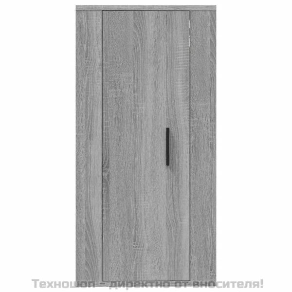 ТВ шкаф за стенен монтаж, сив сонома, 40x34,5x80 см