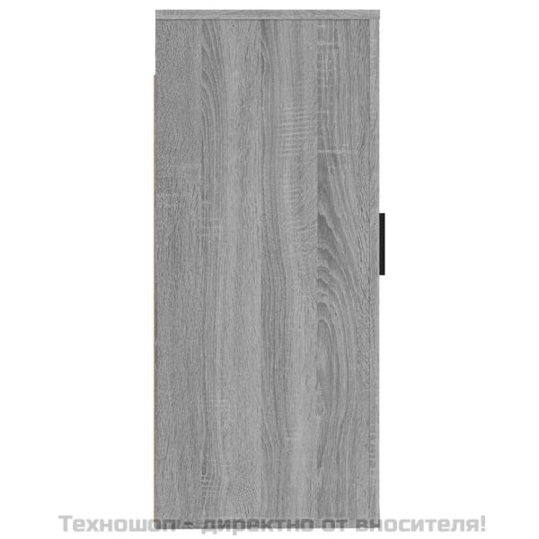 ТВ шкаф за стенен монтаж, сив сонома, 40x34,5x80 см